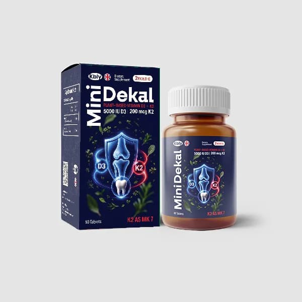 KBLY Mini Dekal | Vitamin D3 + K2 | Bone Health Support | 60 Tablets