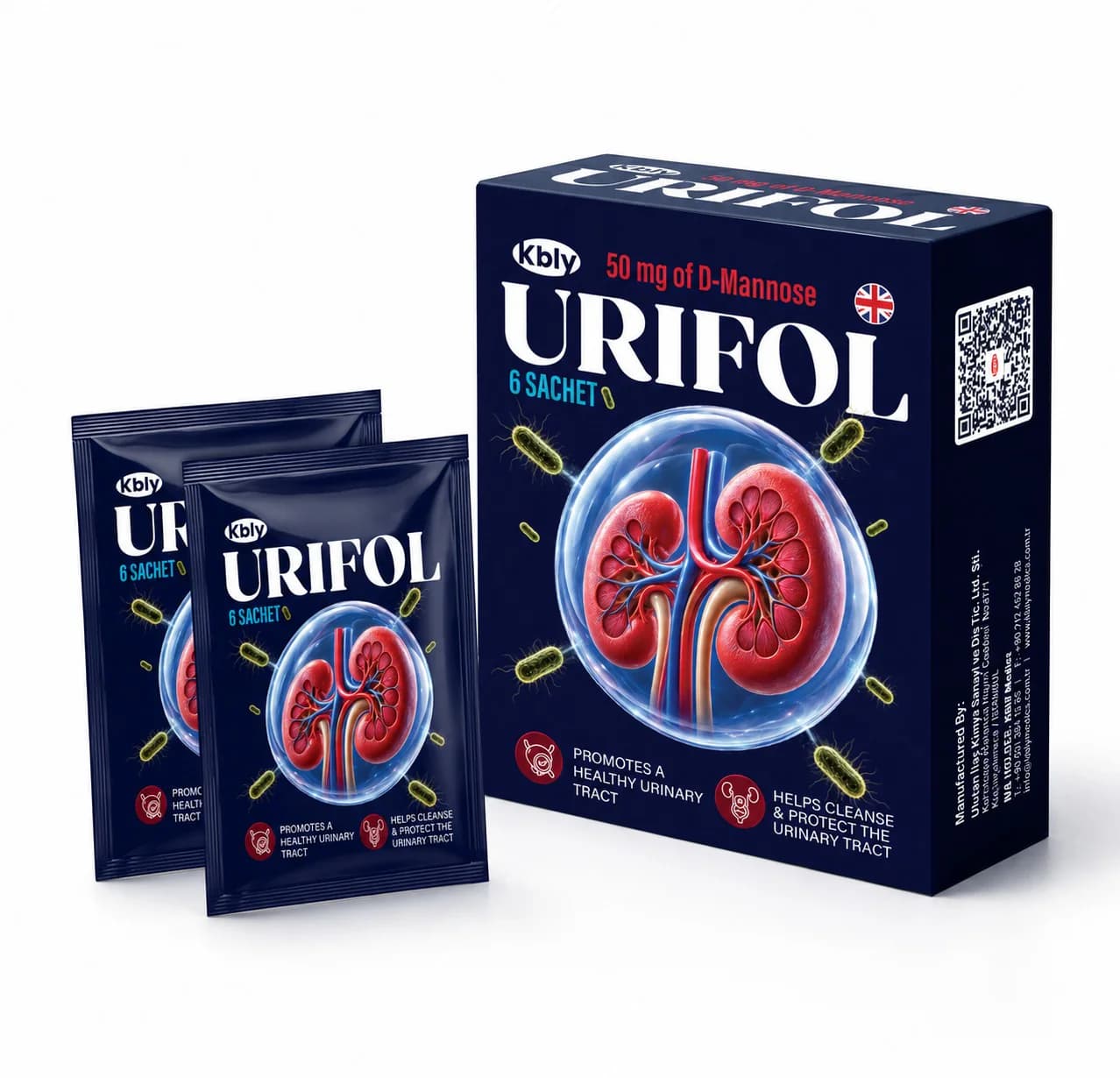 KBLY URIFOL | D-Mannose 50 mg | 6 Sachets